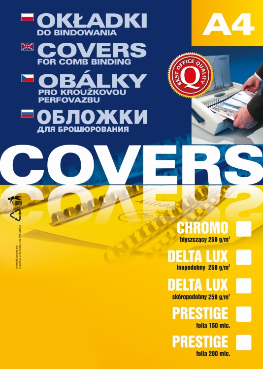 Okładka do bindowania Argo Delta A4/100szt. bordo